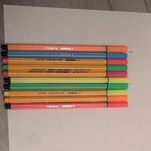 Stabilo Neon Markers, Set Of 10